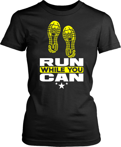 Fitness Couture - Run While You Can General Workout Tee - xpertapparel