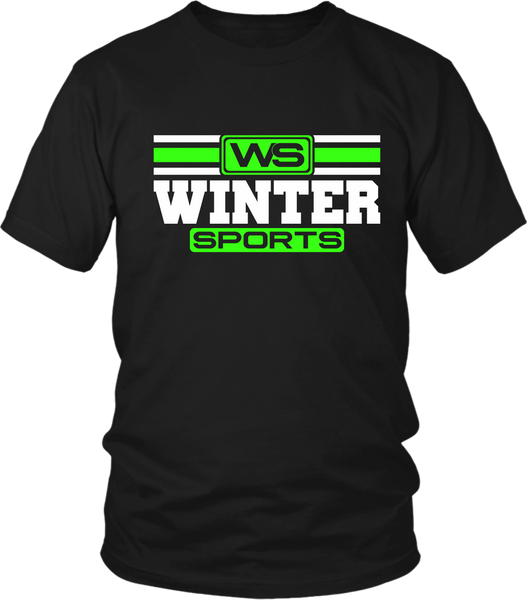 WS - Winter Sports T- Shirt Lime Green -Unisex