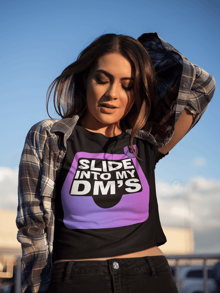 "Slide Into My DM's" Funny T-Shirt... - xpertapparel
