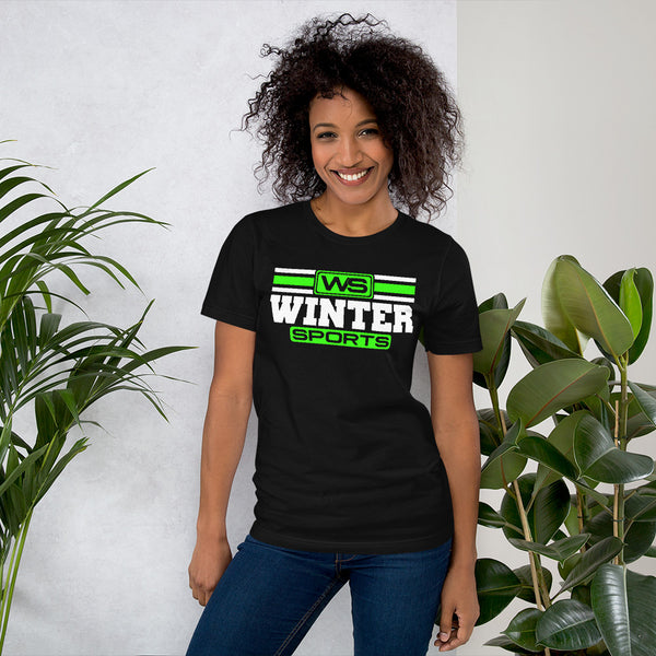 WS - Winter Sports T- Shirt Lime Green - xpertapparel