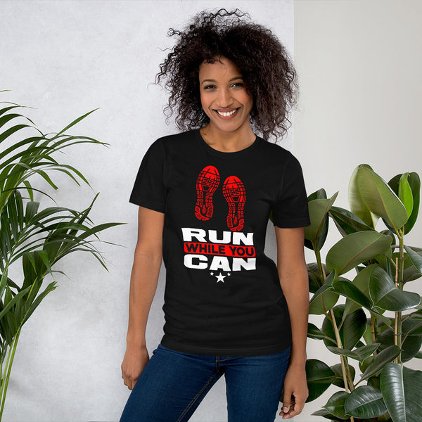 Fitness Couture - Run While You Can General Workout Tee - xpertapparel