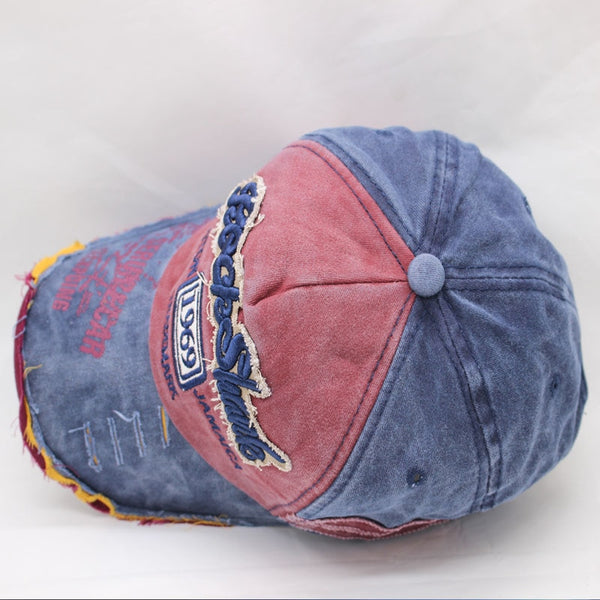 Vintage Washed Denim Cotton Sports Baseball Cap for Women and Men - xpertapparel