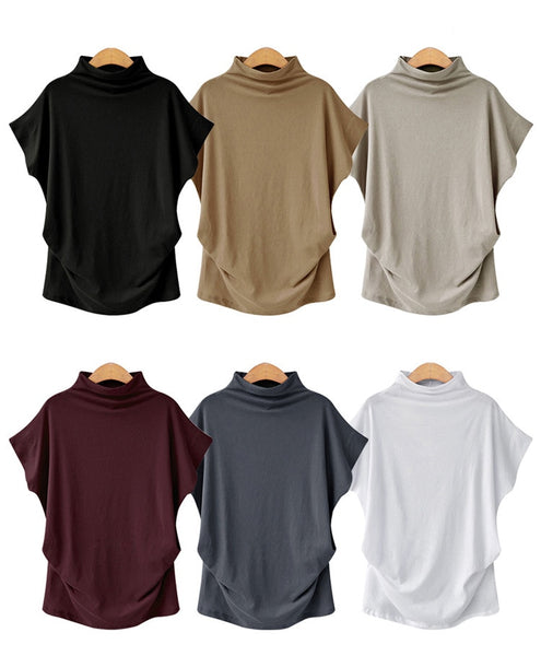 Women Tops 2019 Fashion Women's Cotton Blouse Short Sleeve O-Neck Blouse Large Size S-7XL - xpertapparel