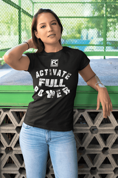 Fitness Couture - Activate Full Power T-shirt- General Gym Workout Tee - xpertapparel